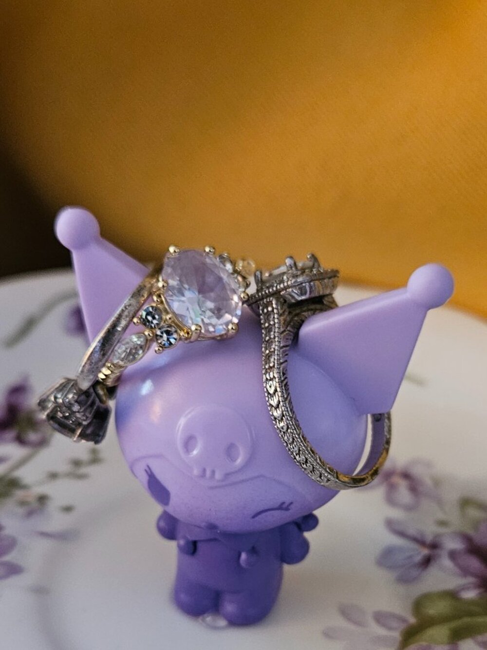Kuromi Ring Holder